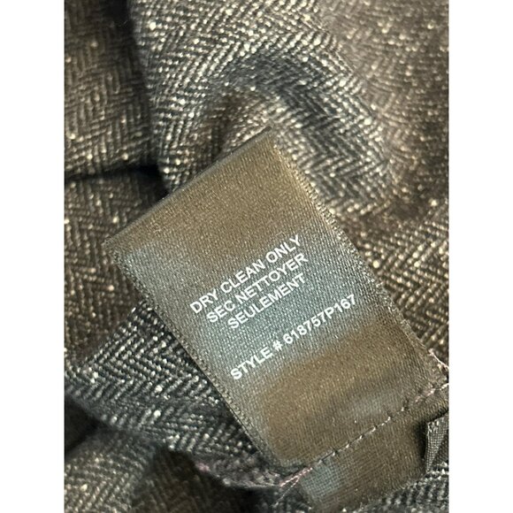 Rebecca Taylor Women's Gray Wool Silk Blend Cropped Wide Leg Pants Size 10 - Picture 8 of 8